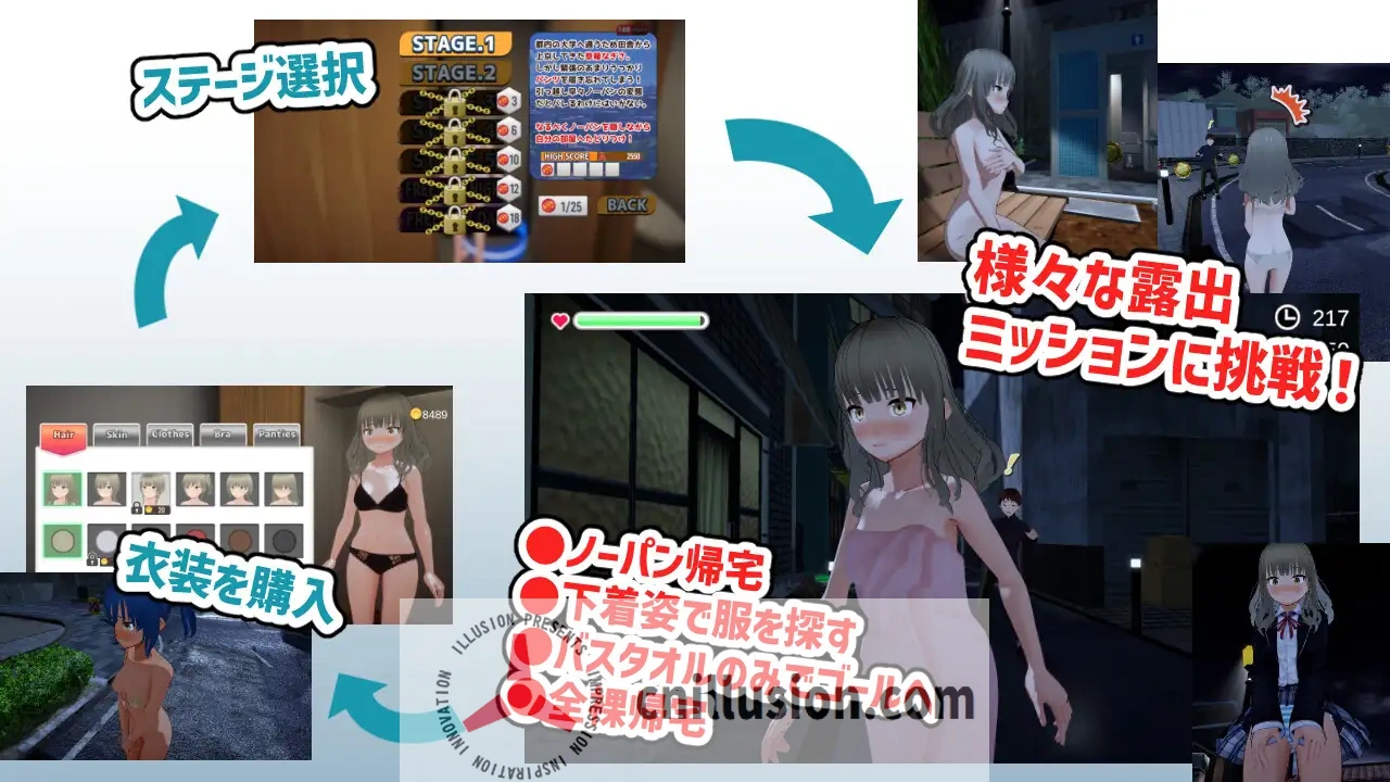 【3D游戏/动态】全裸回家～草薙凪沙想回家～/全裸帰宅～草薙なぎさは帰りたい～ Ver2.0【5G】【微云网盘/直链】