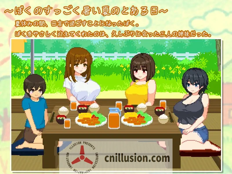 [爆款SLG/汉化/小马拉大车] 我与夏日里的姐姐们 ぼくと夏のおねえちゃん達 AI汉化版+存档 [FM/百度/1G]