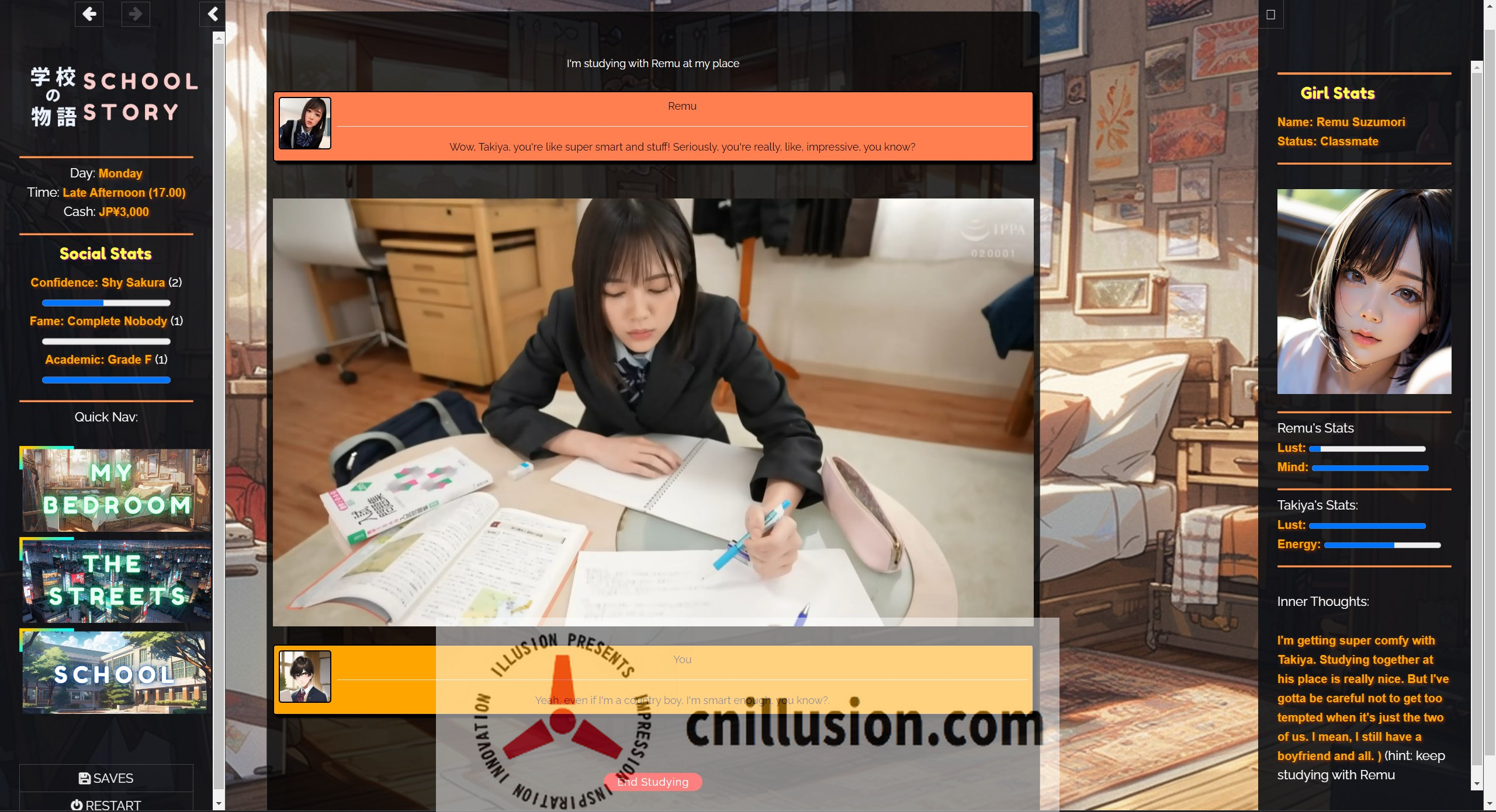 [SLG/真人/HTML] 学校の物语 Gakko No Monogatari V0.17 浏览器汉化 [11.4G/FM/WY]