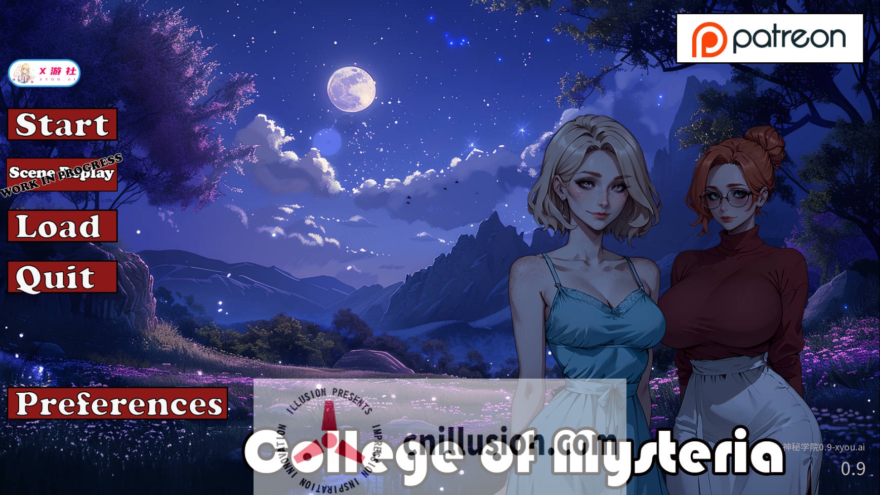 [SLG/汉化/NTR] 神秘学院/College of Mysteria Ver0.9 AI汉化 [1G/FM/WY]