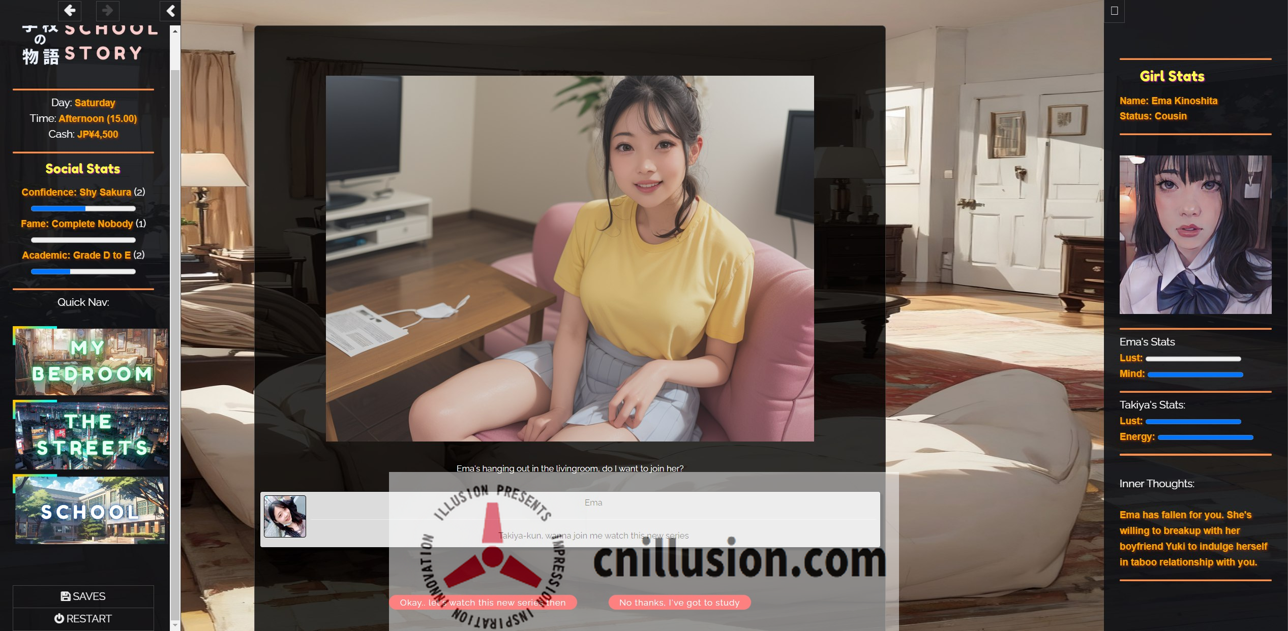 [SLG/真人/HTML] 学校の物语 Gakko No Monogatari V0.18a 浏览器汉化 [12.8G/FM/WY]